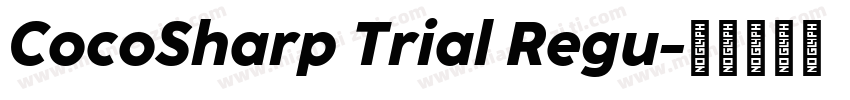 CocoSharp Trial Regu字体转换